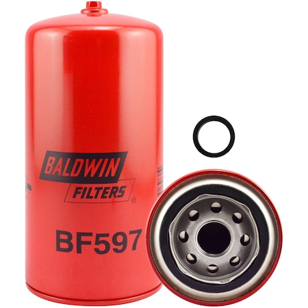 Baldwin Filters Fuel Filter, 7-17/32x3-11/16x7-17/32 In BF597